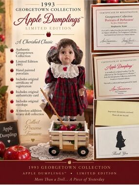 1993 Georgetown Collection “Apple Dumplings” Limited Edition Doll